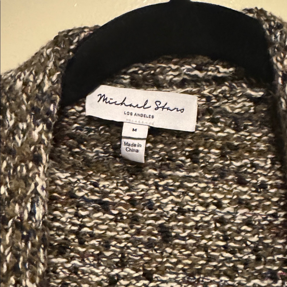 Michael Stars Marled Knit Cardigan Oversized - Picture 2 of 4